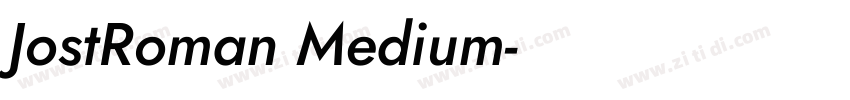 JostRoman Medium字体转换